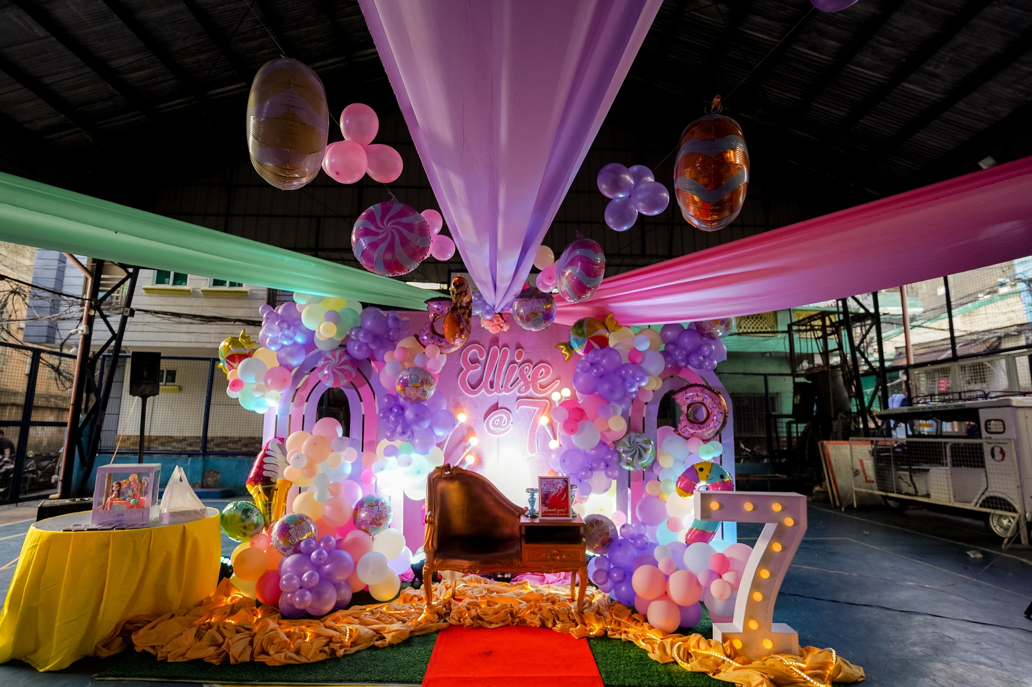 Backdrop with Curtains